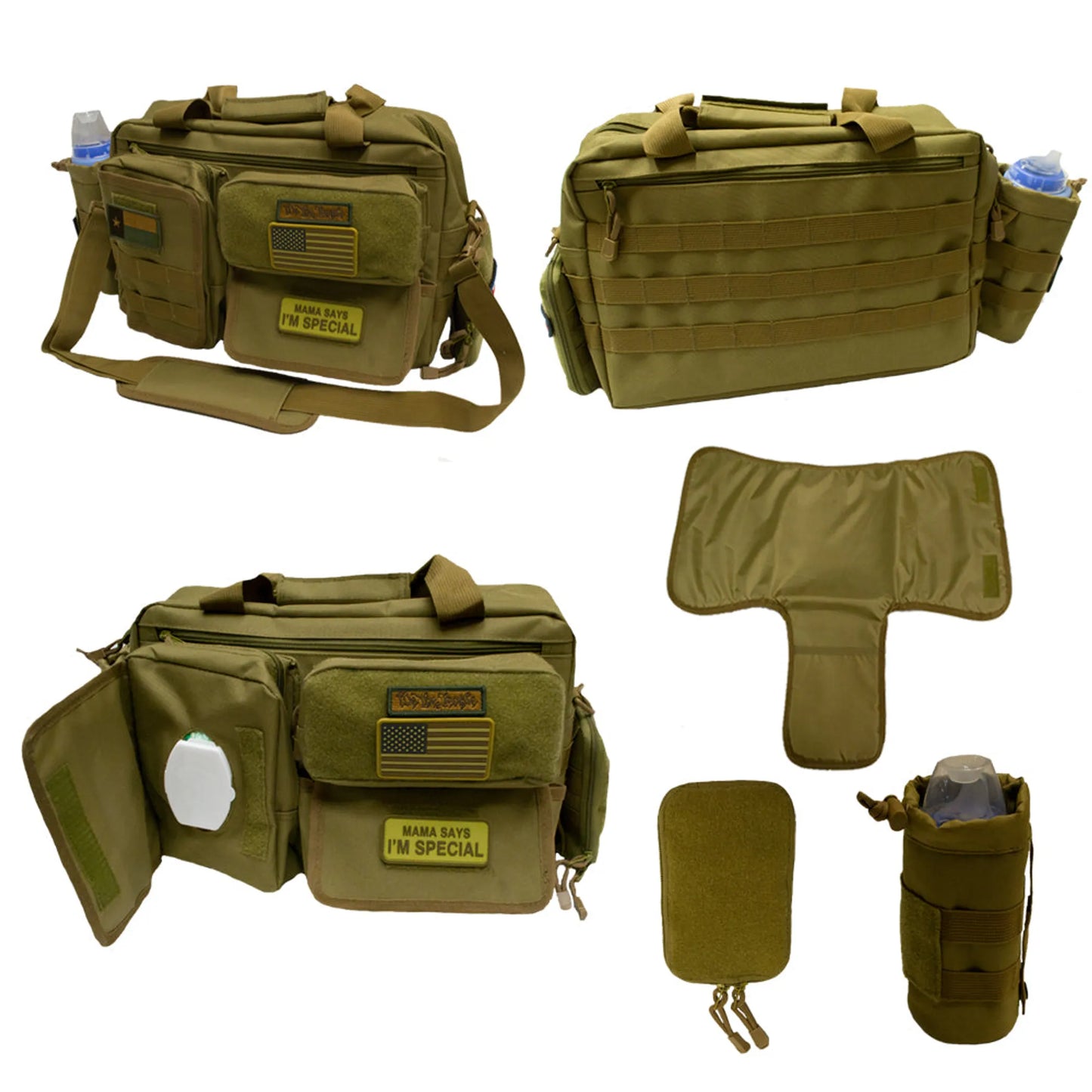 Tactical Diaper Bag (5 Piece Combo)