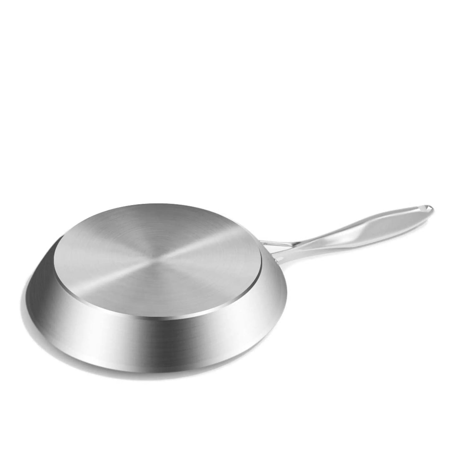 Stainless Steel Fry Pan Frying Pan Induction FryPan Non Stick Interior Skillet