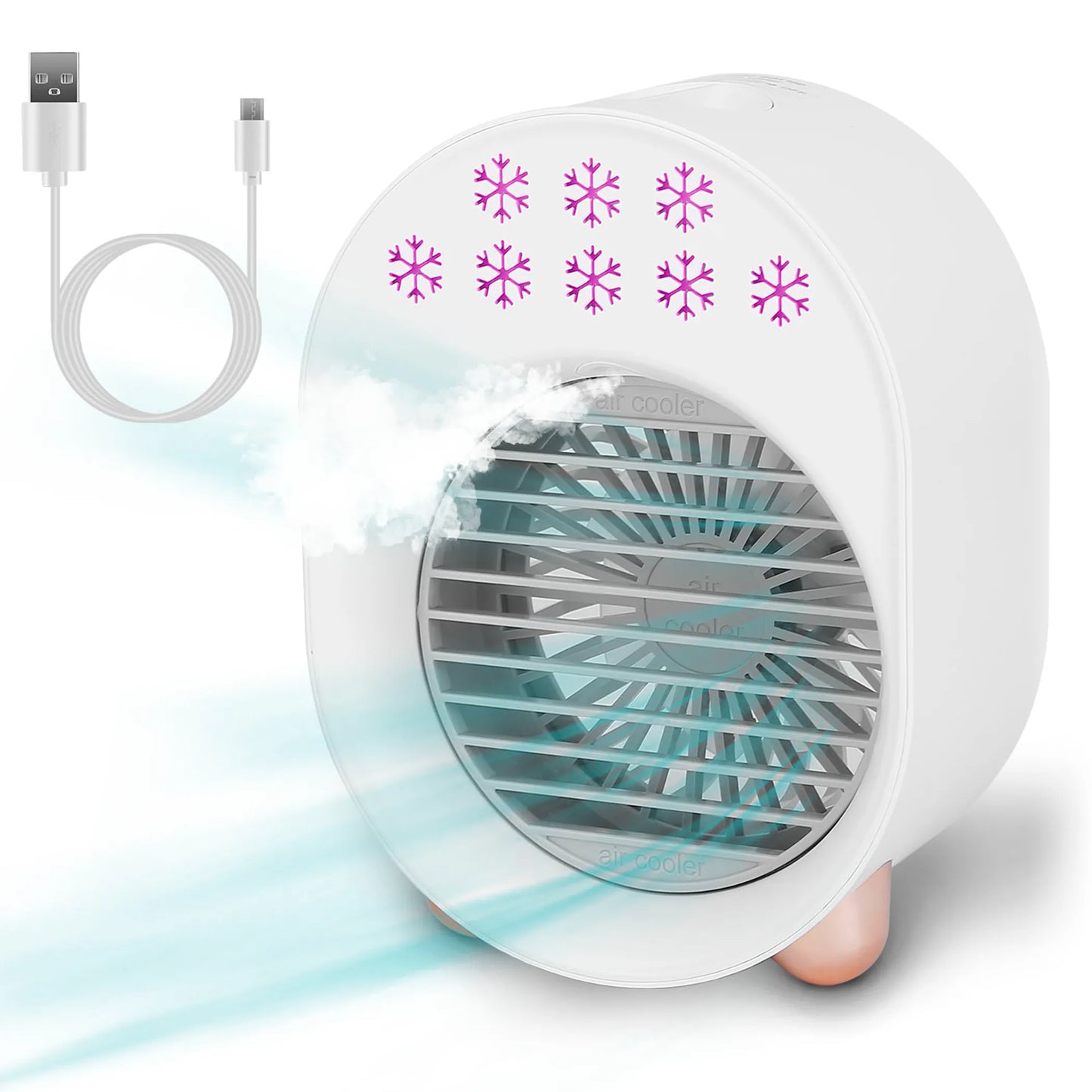 4 In 1 Portable Mini Desktop Air Conditioner Fan
