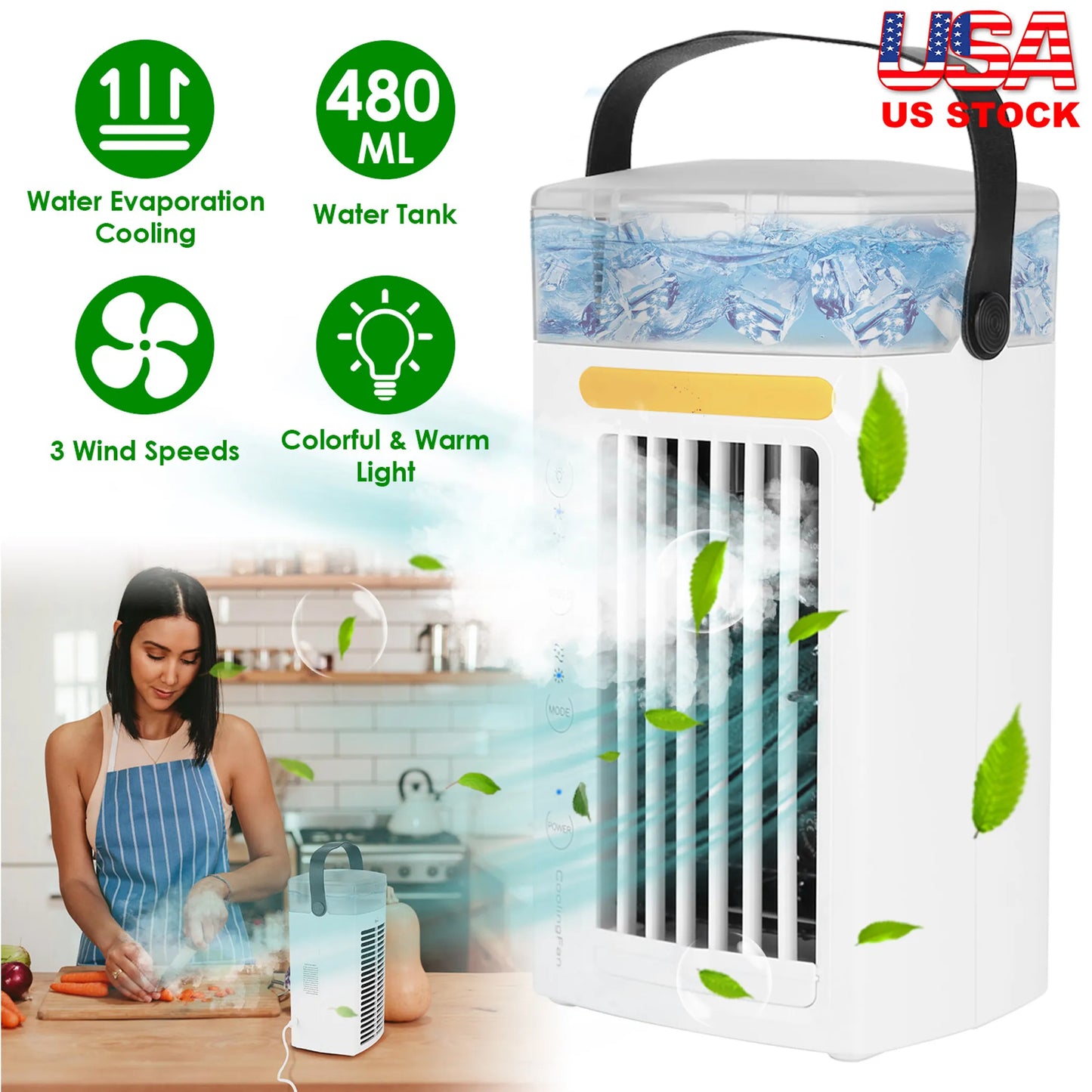 4 In 1 Portable Air Conditioner Fan