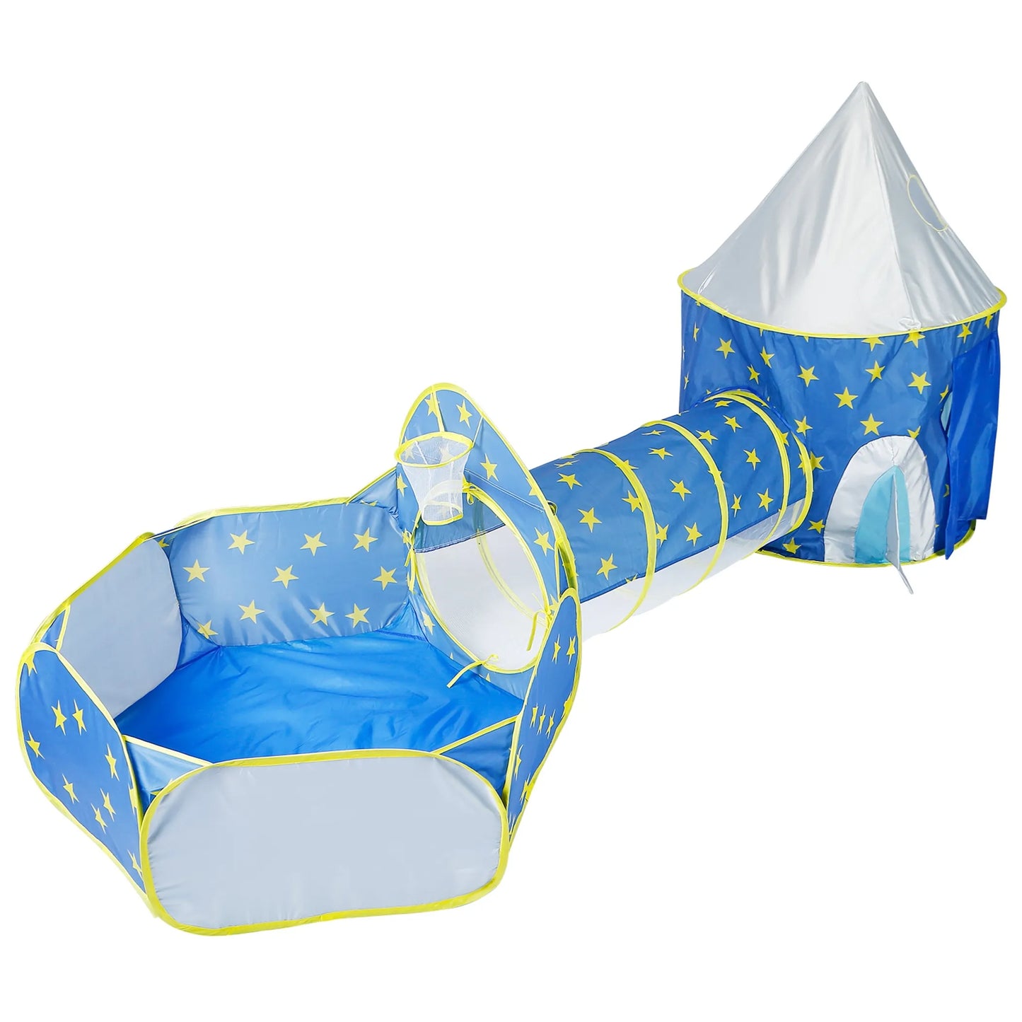 3 In 1 Child Crawl Tunnel Tent Kids Play Tent Ball Pit Set