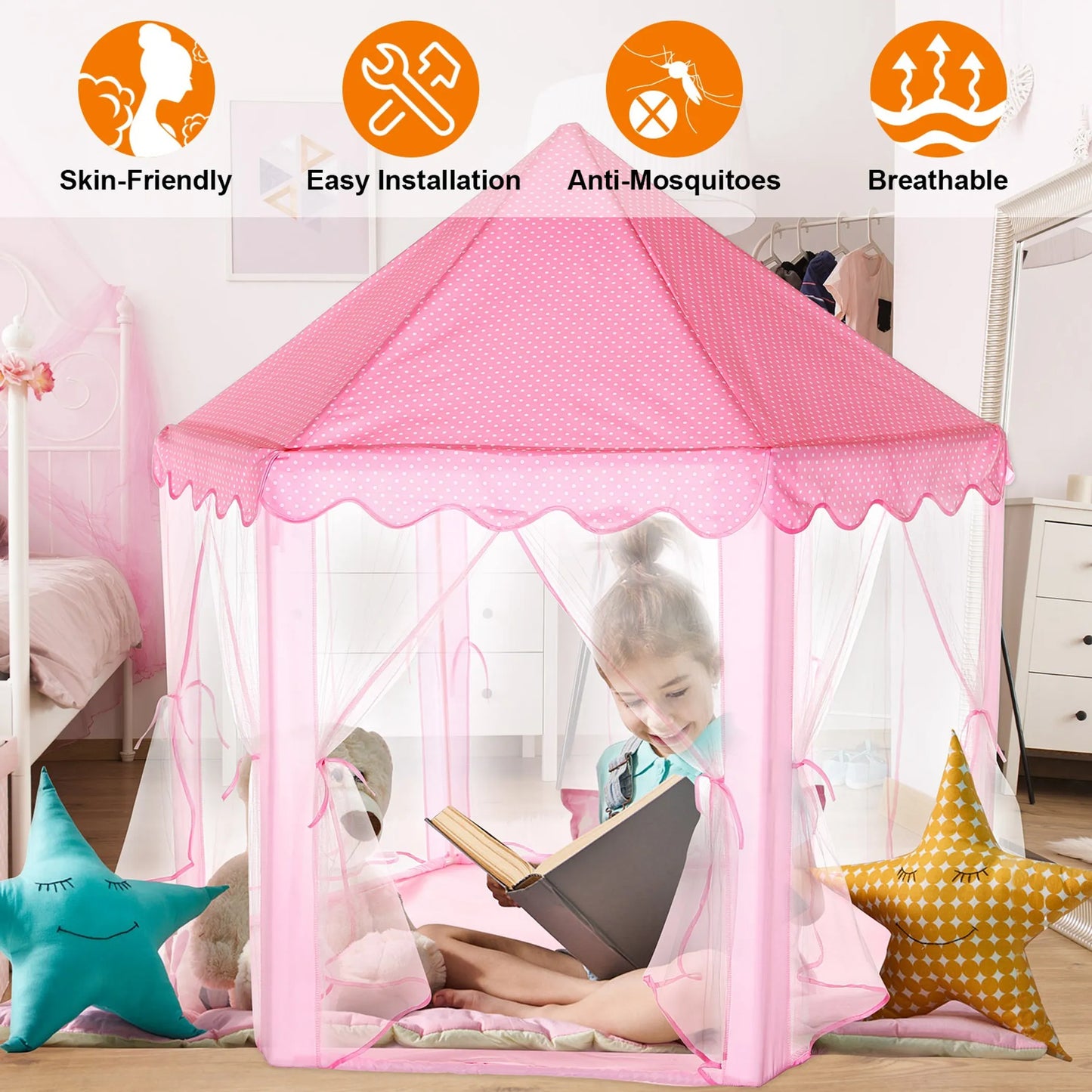 Kids Play Tents Princess for Girls Princess Castle