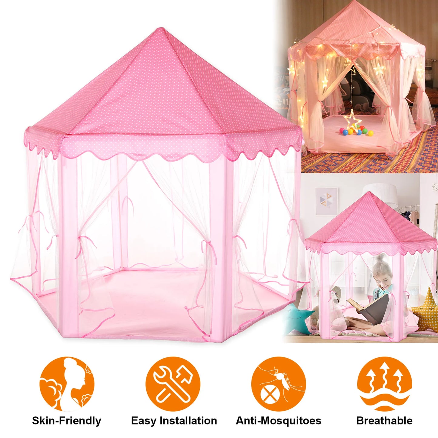 Kids Play Tents Princess for Girls Princess Castle