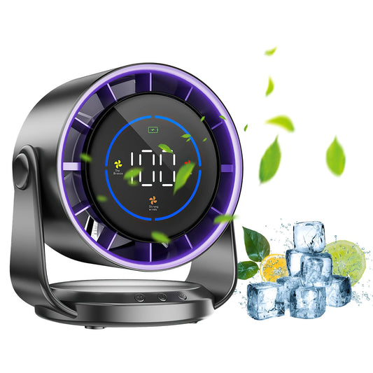 100 Speeds Desk Fan Battery Operated Wall