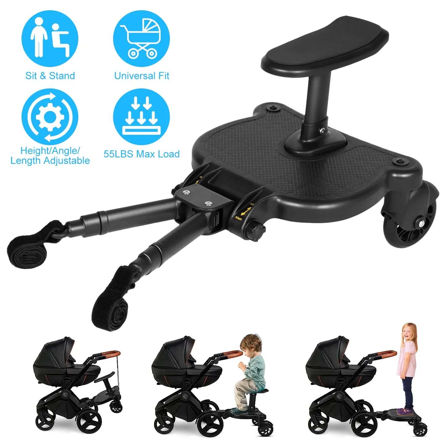 2 In 1 Universal Stroller Board Sit